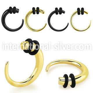 extsr tapers anodized surgical steel 316l ear lobe