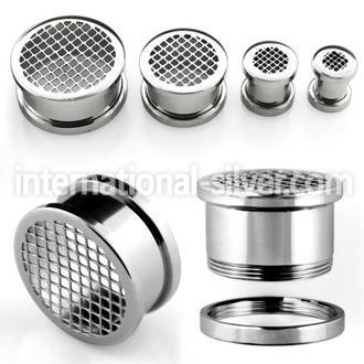 fpgr tunnels gauges surgical steel 316l ear lobe