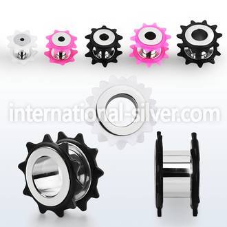 fpor tunnels gauges surgical steel 316l ear lobe