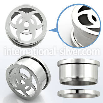 fsha tunnels gauges surgical steel 316l ear lobe