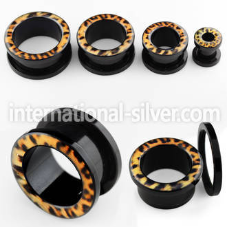 ftac tunnels gauges acrylic body jewelry ear lobe