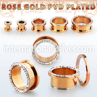 fttspfr tunnels gauges anodized surgical steel 316l ear lobe