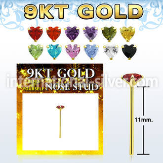 g9yzhm1 gold bend it yourself nose studs nose piercing