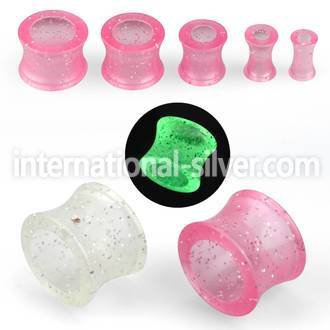 gaprd tunnels gauges acrylic body jewelry ear lobe