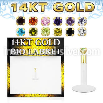 gbizms labrets lip rings gold helix