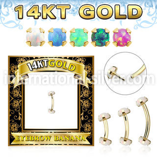 gbno micro curved barbells gold eyebrow