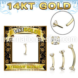 gbnz micro curved barbells gold eyebrow