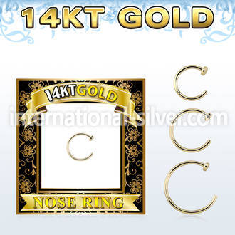 gcln20 nose hoop gold nose