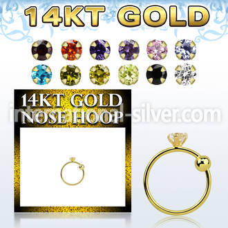 ghz2 nose hoop gold nose