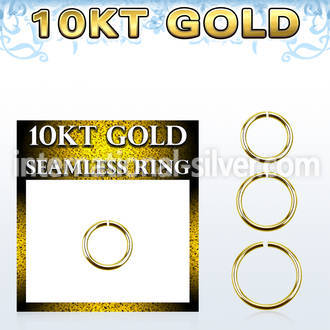 gisel16 10karat yellow gold ring hoop 16g