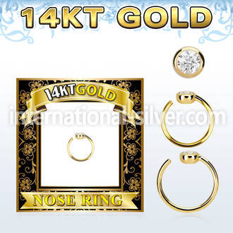 gnrz2 nose hoop gold nose