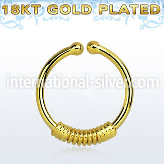 gpsep12k fake illusion body jewelry silver 925 septum