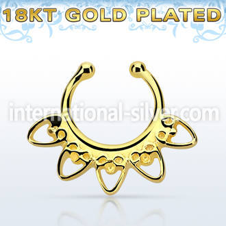 gpsepd6 fake illusion body jewelry silver 925 septum