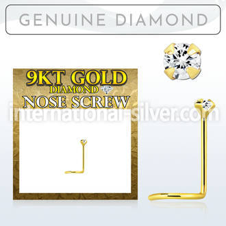 gscdb9 l shape nose studs gold 