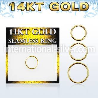 gsel18 seamless segment rings gold nose