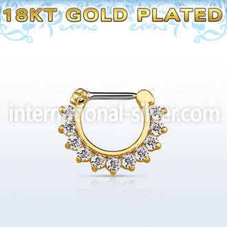 gsepc16 fake illusion body jewelry silver 925 septum