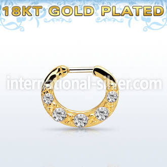 gsepg16 fake illusion body jewelry silver 925 septum