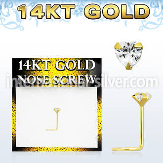 gszhm1 l shape nose studs gold nose