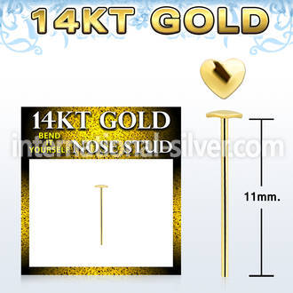 gysht bend it to fit nose studs gold belly button