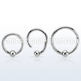 hbcrb16 high polished steel hinged ball closure ring w 3mm ball