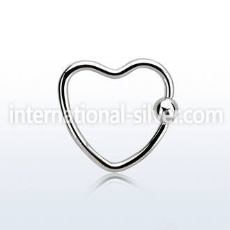 hcr16 hoops captive rings surgical steel 316l eyebrow