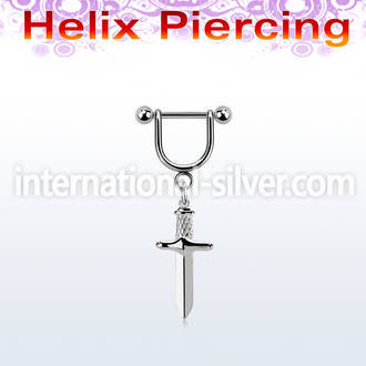 heud11 surgical steel barbells helix piercing