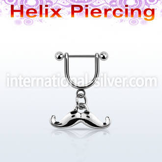 heud7 straight barbells surgical steel 316l helix