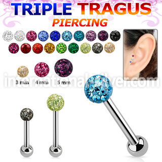 hexcfr straight barbells surgical steel 316l tragus