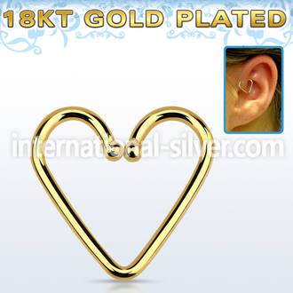 hexhbrg fake illusion body jewelry silver 925 ear lobe