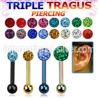 hextcfr straight barbells anodized surgical steel 316l tragus
