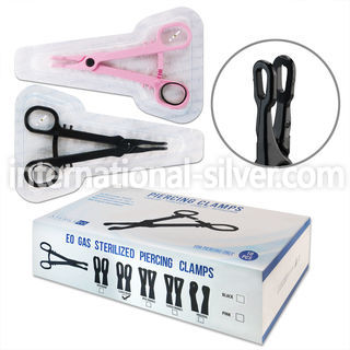 iclampa sterilized single use piercing clamp rounded top forceps
