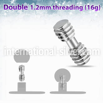 id2p dermals surgical steel 316l surface piercings