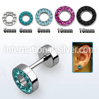 iff cheaters  illusion plugs and tapers surgical steel 316l ear lobe