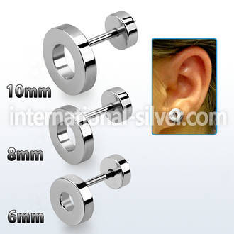 ifrd cheaters  illusion plugs and tapers surgical steel 316l ear lobe