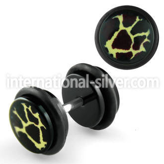 ilagr6 cheaters  illusion plugs and tapers acrylic body jewelry belly button