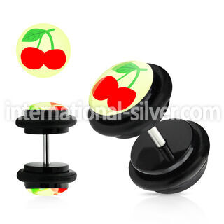 ilvgr19 cheaters  illusion plugs and tapers acrylic body jewelry belly button