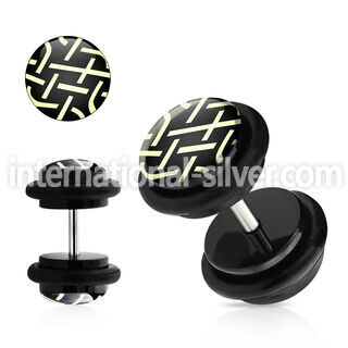 ilvgr20 cheaters  illusion plugs and tapers acrylic body jewelry belly button