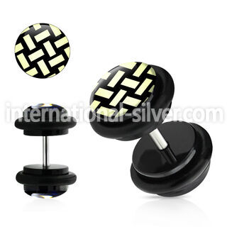 ilvgr21 cheaters  illusion plugs and tapers acrylic body jewelry belly button
