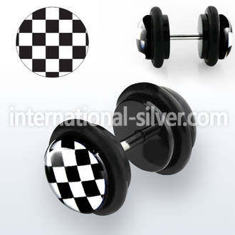 ilvgr25 cheaters  illusion plugs and tapers acrylic body jewelry belly button