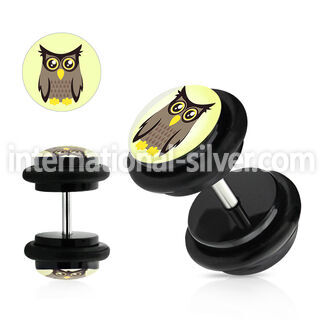 ilvgr63 cheaters  illusion plugs and tapers acrylic body jewelry belly button