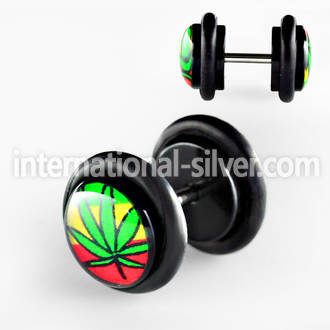 ilvgr7 cheaters  illusion plugs and tapers acrylic body jewelry belly button