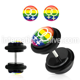 ilvgr9 cheaters  illusion plugs and tapers acrylic body jewelry belly button