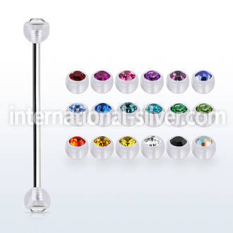 inajb5 straight barbells surgical steel 316l with acrylic parts helix