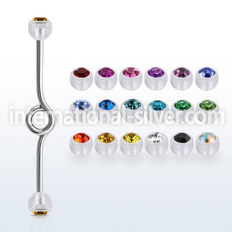inbajb5 straight barbells surgical steel 316l with acrylic parts helix