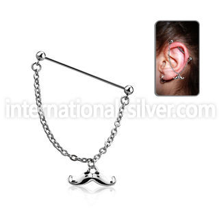 indsd6 straight barbells surgical steel 316l helix