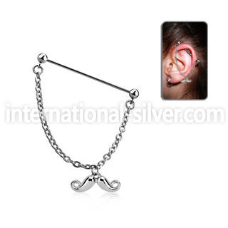 indsd7 straight barbells surgical steel 316l helix