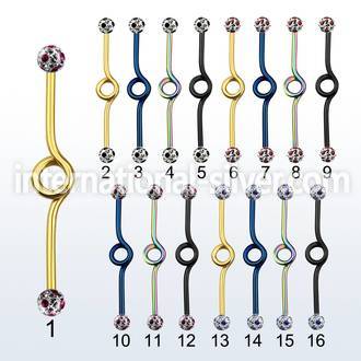 intbfr5a straight barbells anodized surgical steel 316l 