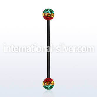 intfr5r straight barbells anodized surgical steel 316l 