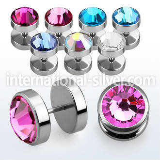 ipfb8 cheaters  illusion plugs and tapers surgical steel 316l ear lobe