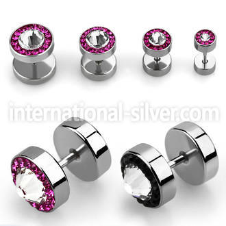 ipgcb cheaters  illusion plugs and tapers surgical steel 316l ear lobe